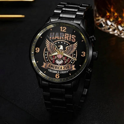 HARRIS Personalized Name Watch America 250 Freedom & Liberty