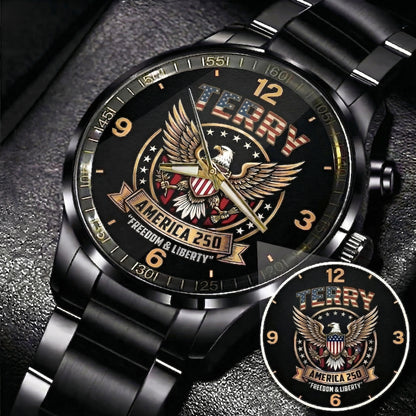 TERRY Personalized Name Watch America 250 Freedom & Liberty