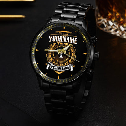 Steel Black Men 434 - Personalized Gift
