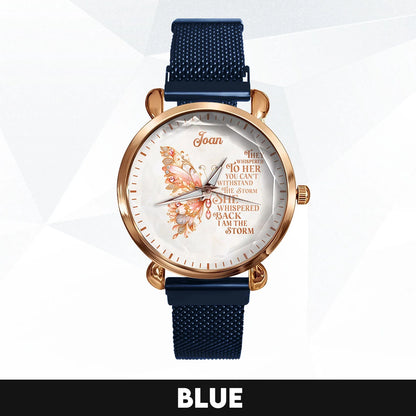 They Whisper To Her You Can't Withstand The Storm Golden Rose Watch JOAN M1-W19