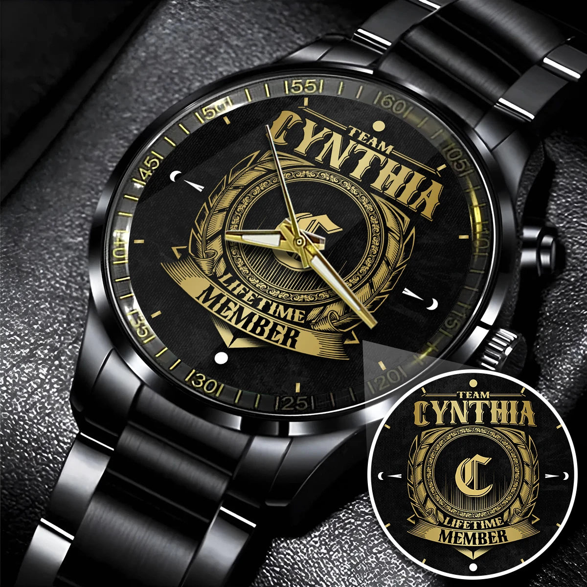 CYNTHIA 13K1-444 Personalized Watch, Premium Gift for Anniversary