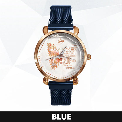 They Whisper To Her You Can't Withstand The Storm Golden Rose Watch TOP M1-W19