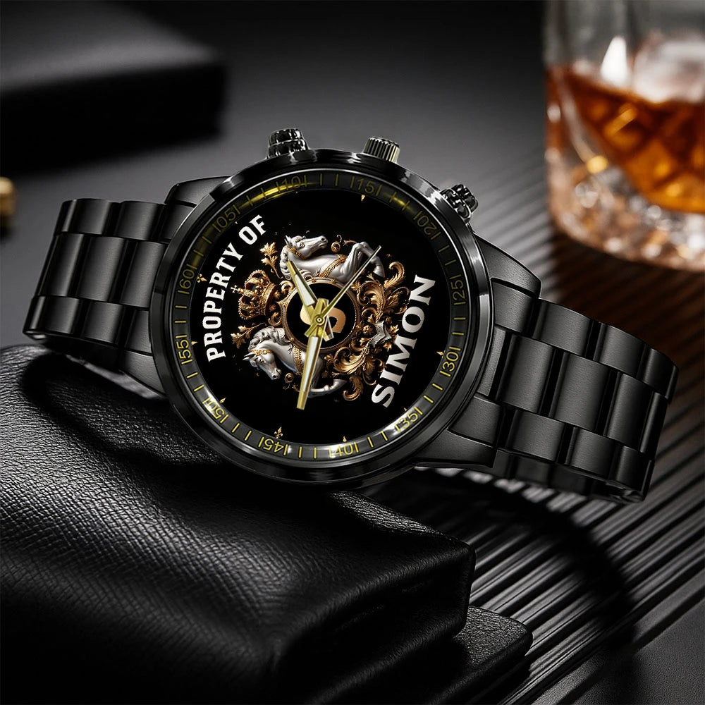 Property Of Your Name Horses Watch SIMON M1-W17