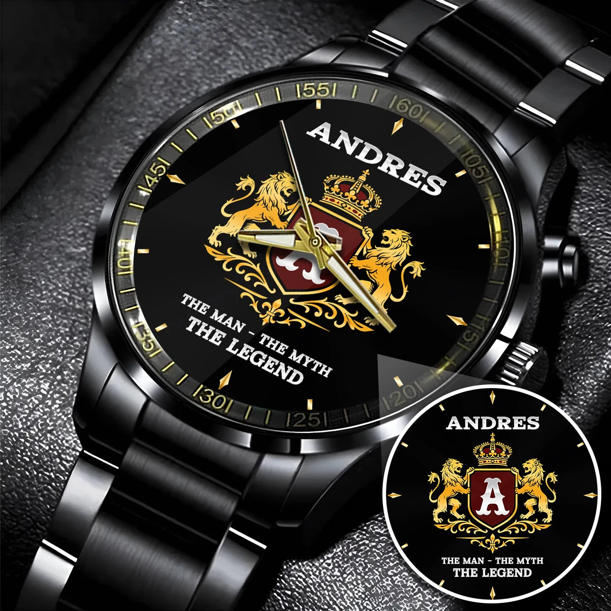 The Man The Myth Legend Royal Luxury Watch ANDRES M1-W21