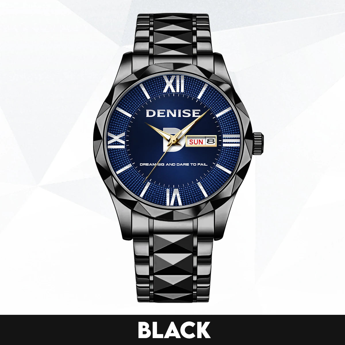 Blue & Silver Watch Dream Big and Dare to Fail DENISE M1-W36