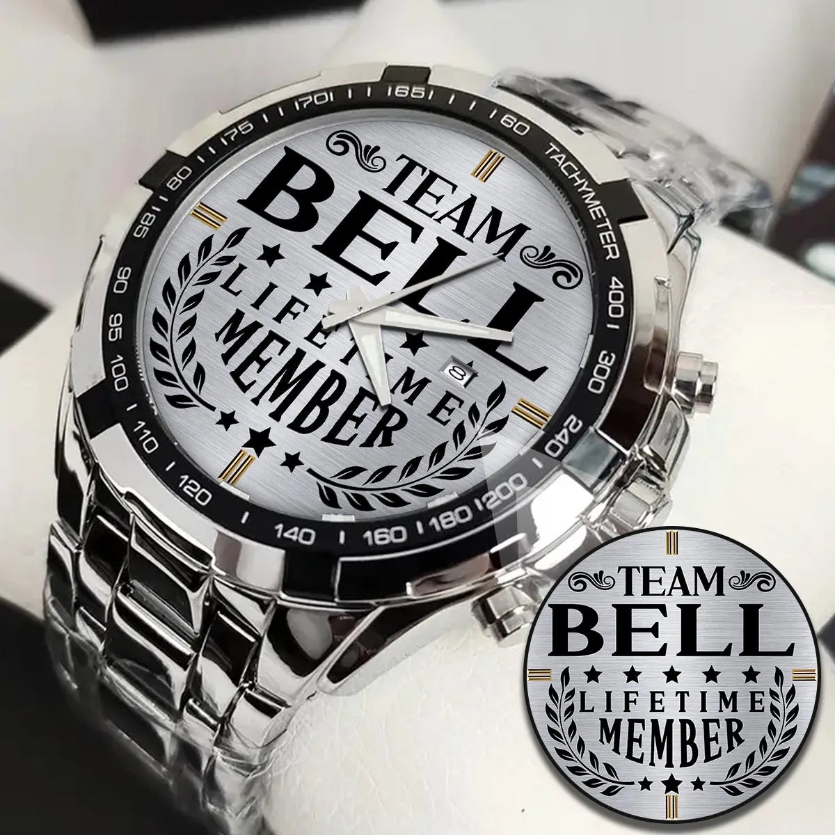BELL 13K1-437 Alloy-Quatz-Men Watch, Personalized Premium Gift for Anniversary