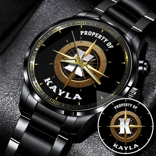 Property Of Your Name Compass Watch KAYLA M1-W18
