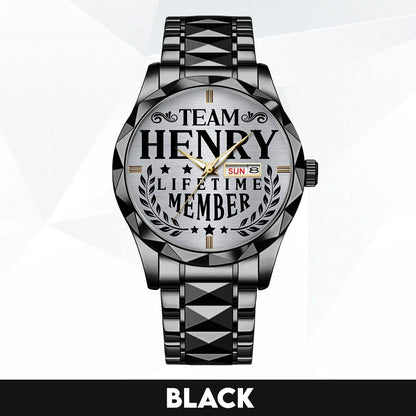HENRY 13K1-437 Luxury Alloy-Men Watch, Personalized Premium Gift for Anniversary