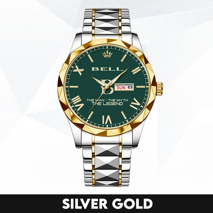 The Man The Myth The Legend Gold & Green Watch BELL M1-W32