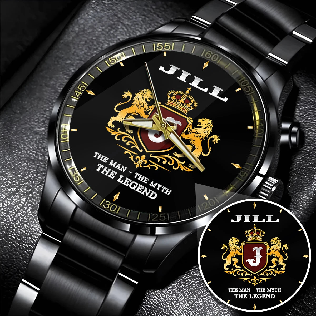The Man The Myth Legend Royal Luxury Watch JILL M1-W21