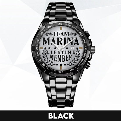 MARINA 13K1-437 Alloy-Quatz-Men Watch, Personalized Premium Gift for Anniversary
