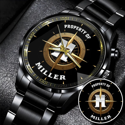 Property Of Your Name Compass Watch MILLER M1-W18
