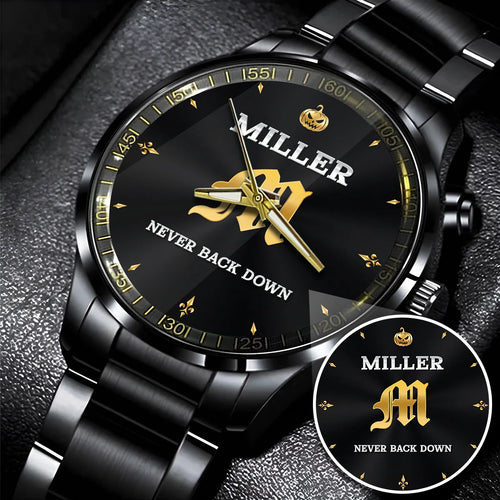 Never Back Down Halloween Pumpkin Watch MILLER M1-W20