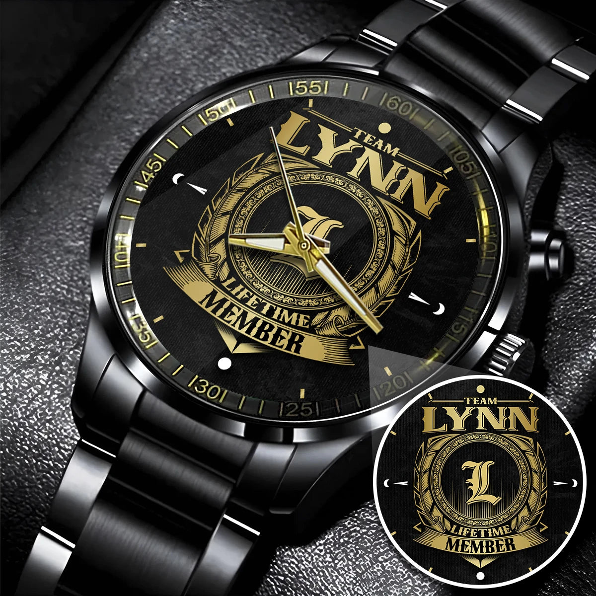 LYNN 13K1-444 Personalized Watch, Premium Gift for Anniversary