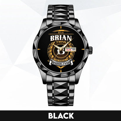 BRIAN 13K1-434 Luxury Alloy-Men Watch, Personalized Premium Gift for Anniversary