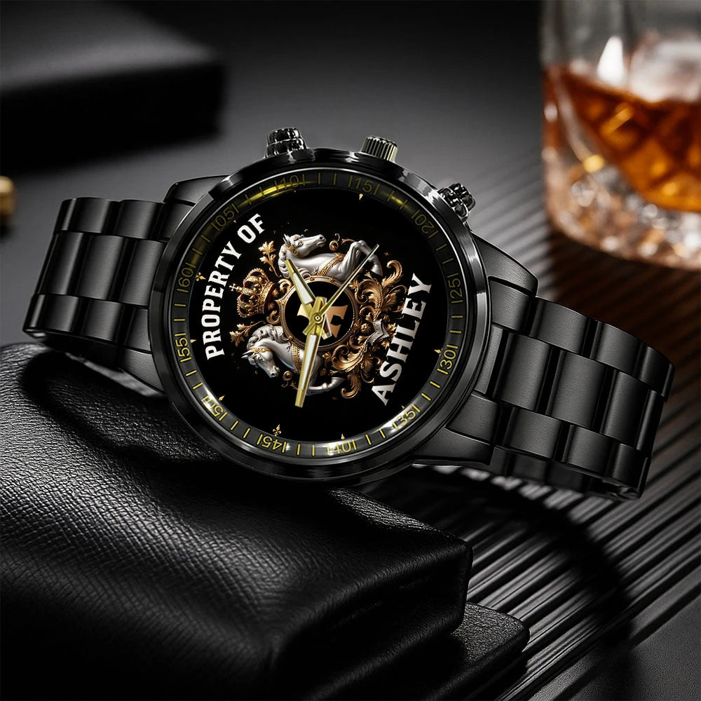 Property Of Your Name Horses Watch ASHLEY M1-W17