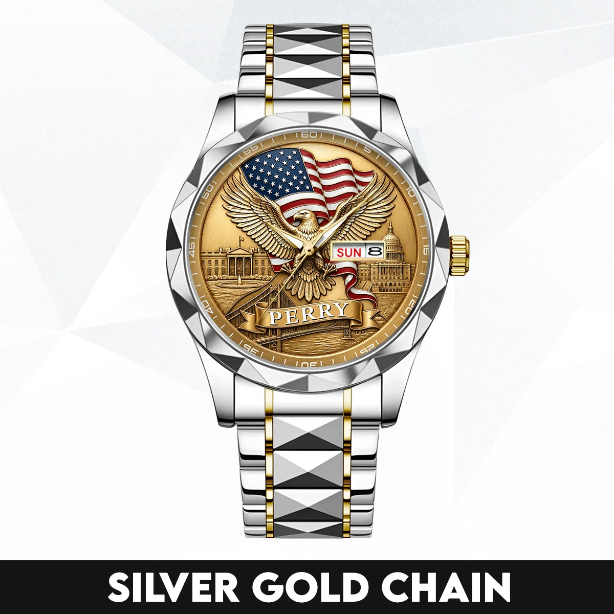 PERRY 13K1-468 Young Patriot Eagle Watch - Customizable