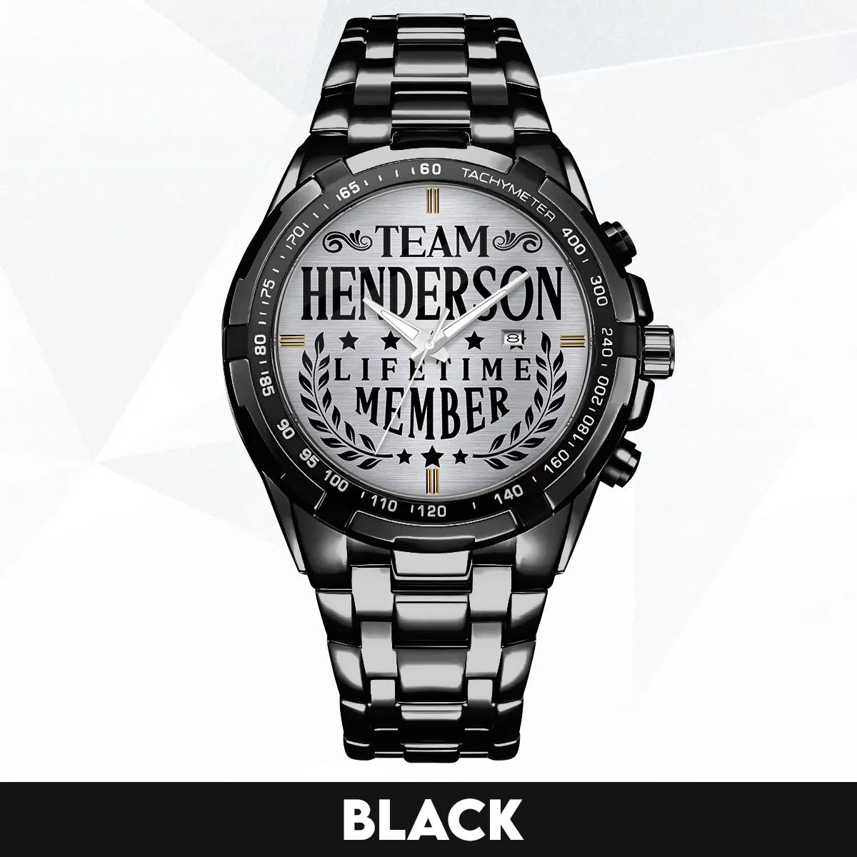 HENDERSON 13K1-437 Alloy-Quatz-Men Watch, Personalized Premium Gift for Anniversary