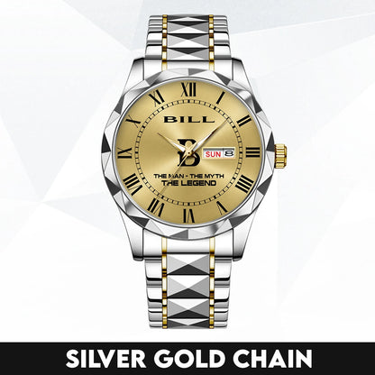 The Man The Myth The Legend Gold Watch BILL M1-W37