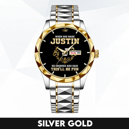 God Made Your Name Royal Watch JUSTIN M1-W14