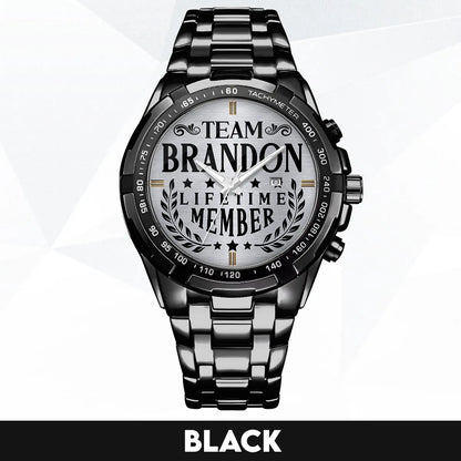 BRANDON 13K1-437 Alloy-Quatz-Men Watch, Personalized Premium Gift for Anniversary