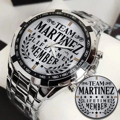 MARTINEZ 13K1-437 Alloy-Quatz-Men Watch, Personalized Premium Gift for Anniversary