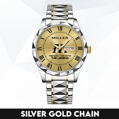 The Man The Myth The Legend Gold Watch MILLER M1-W37