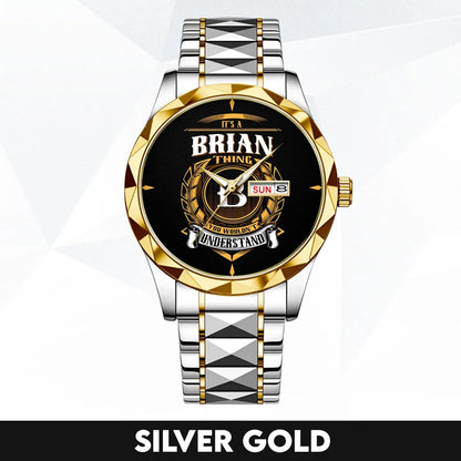 BRIAN 13K1-434 Luxury Alloy-Men Watch, Personalized Premium Gift for Anniversary
