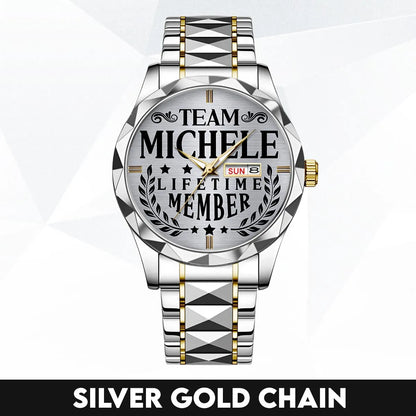 MICHELE 13K1-437 Luxury Alloy-Men Watch, Personalized Premium Gift for Anniversary