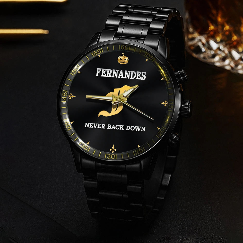 Never Back Down Halloween Pumpkin Watch FERNANDES M1-W20