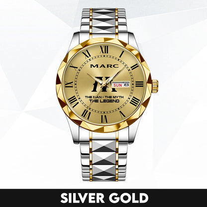 The Man The Myth The Legend Gold Watch MARC M1-W37
