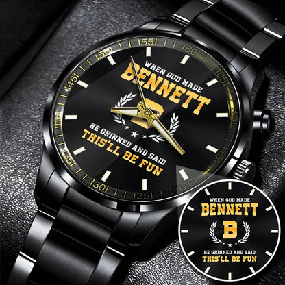 When God Made He Grinned And Said This'll Be Fun Watch BENNETT M1-W7