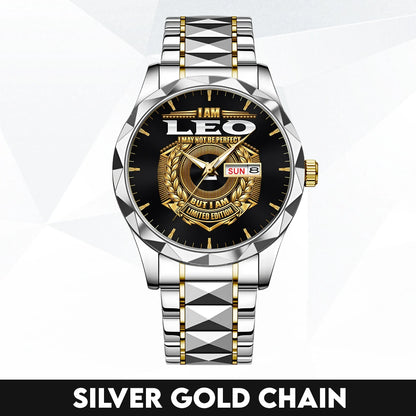I Am Name I May Not Be Perfect Gold Watch LEO M1-W41