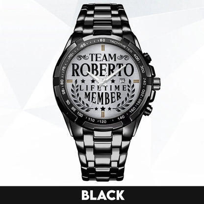 ROBERTO 13K1-437 Alloy-Quatz-Men Watch, Personalized Premium Gift for Anniversary