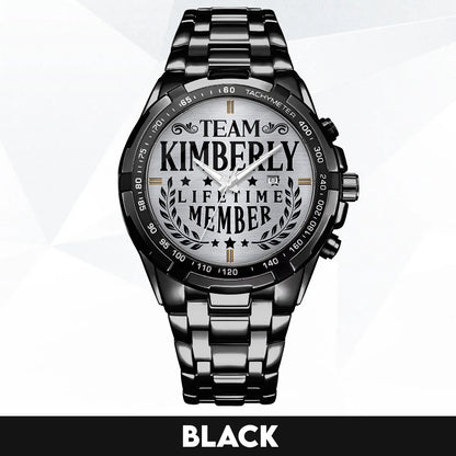 KIMBERLY 13K1-437 Alloy-Quatz-Men Watch, Personalized Premium Gift for Anniversary