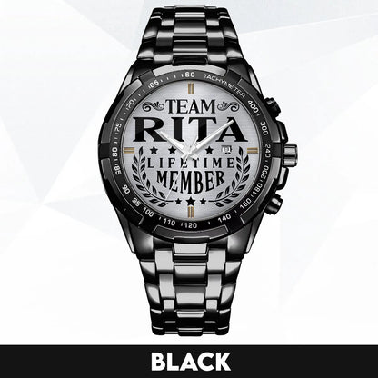 RITA 13K1-437 Alloy-Quatz-Men Watch, Personalized Premium Gift for Anniversary