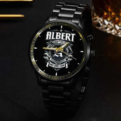 ALBERT 13K1-447 – Personalized Name Watch “If Can’t Fix It, No One Can”