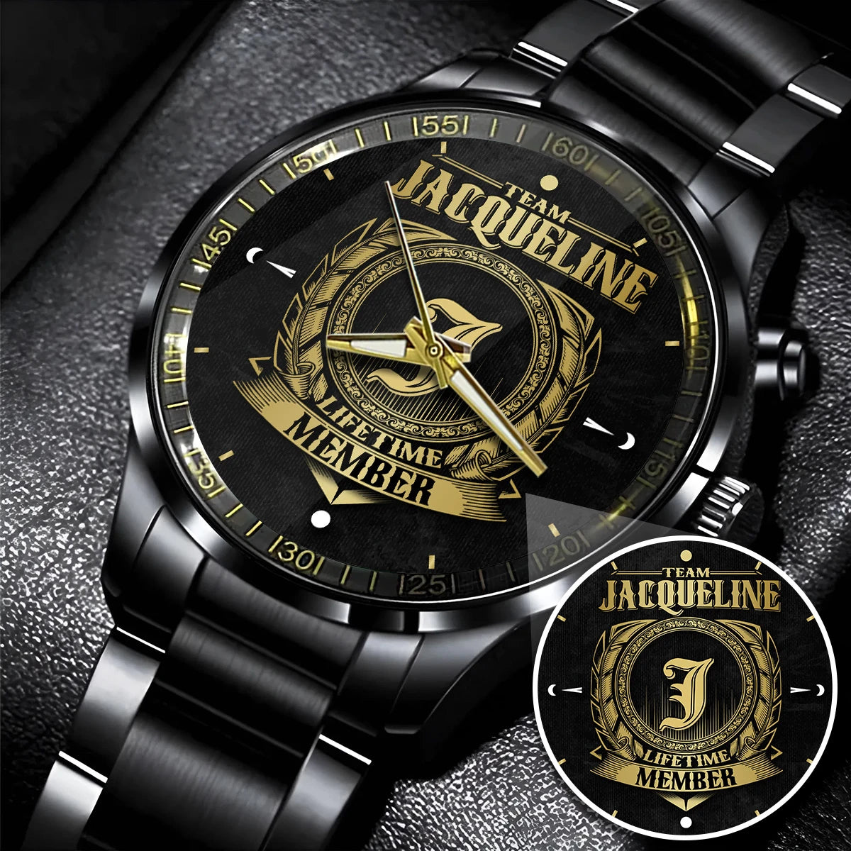 JACQUELINE 13K1-444 Personalized Watch, Premium Gift for Anniversary
