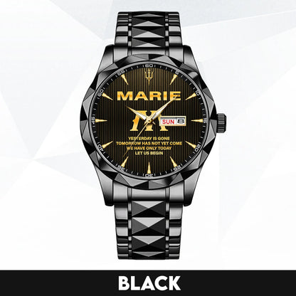 Yesterday Is Gone Mother Teresa Quote Watch MARIE M1-W38