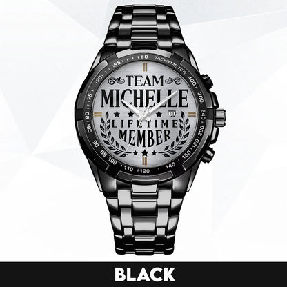 MICHELLE 13K1-437 Alloy-Quatz-Men Watch, Personalized Premium Gift for Anniversary
