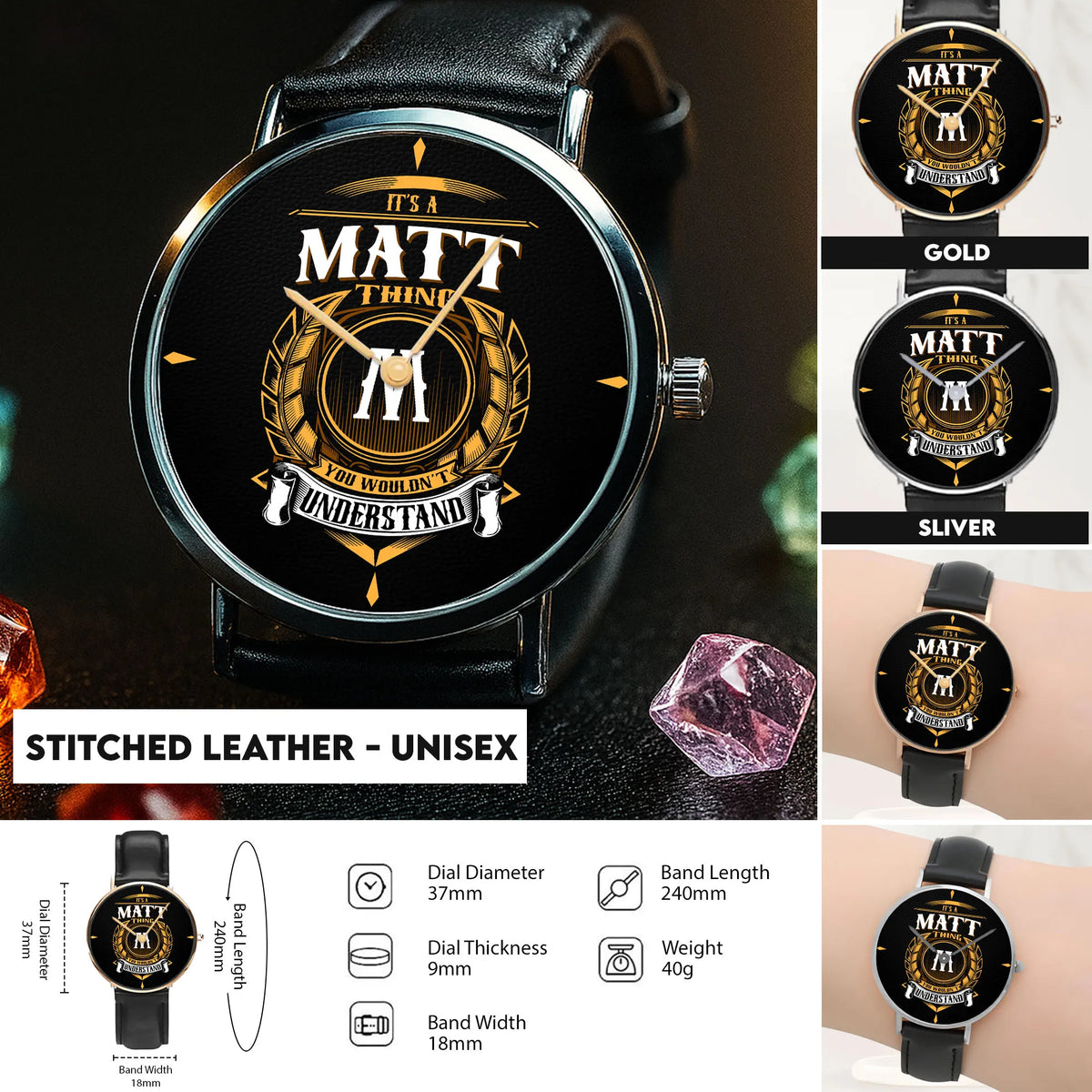 Stitched Leather - Unisex