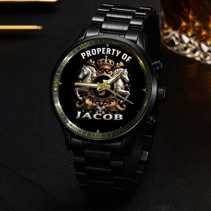 Property Of Your Name Horses Watch JACOB M1-W17
