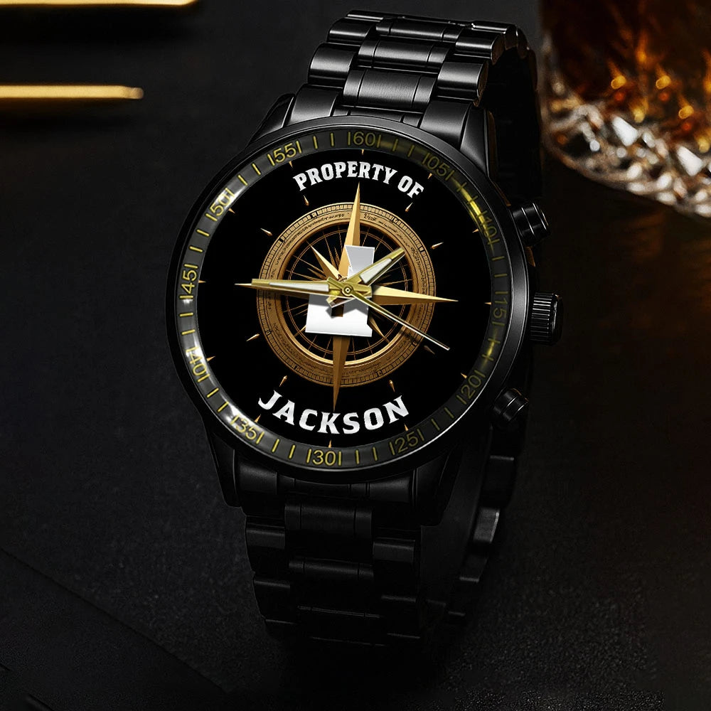 Property Of Your Name Compass Watch JACKSON M1-W18