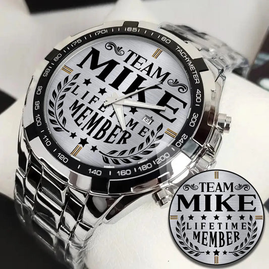 MIKE 13K1-437 Alloy-Quatz-Men Watch, Personalized Premium Gift for Anniversary