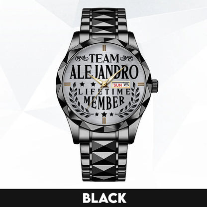ALEJANDRO 13K1-437 Luxury Alloy-Men Watch, Personalized Premium Gift for Anniversary