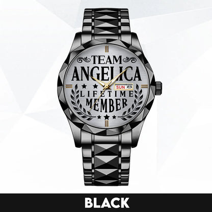 ANGELICA 13K1-437 Luxury Alloy-Men Watch, Personalized Premium Gift for Anniversary