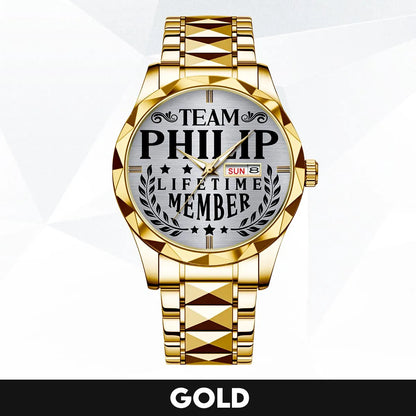 PHILIP 13K1-437 Luxury Alloy-Men Watch, Personalized Premium Gift for Anniversary