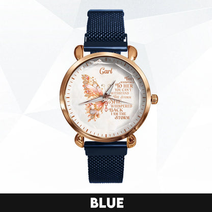 They Whisper To Her You Can't Withstand The Storm Golden Rose Watch CARL M1-W19