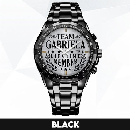 GABRIELA 13K1-437 Alloy-Quatz-Men Watch, Personalized Premium Gift for Anniversary