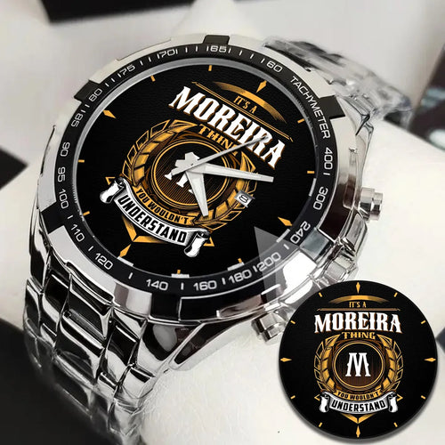 MOREIRA 13K2-434 Alloy-Quatz-Men Watch, Personalized Premium Gift for Anniversary